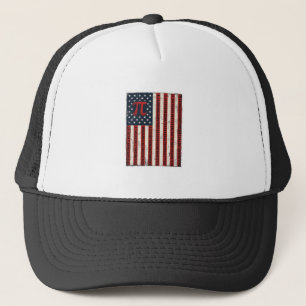 Vintage-Pi-Amerikanische-Flagge-Mathe-Lehrer-Shirt Truckerkappe