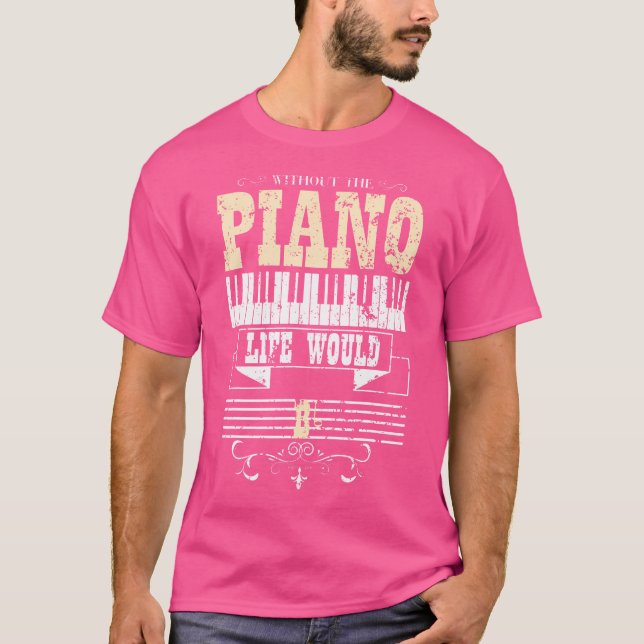 Vintage Piano T-Shirt (Vorderseite)