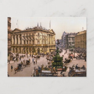 Vintage Piccadilly Circus London England Postkarte