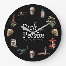 Vintage Pick Your Poison Uhr Schwarz