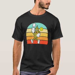 Vintage Pickle spielt Pickleball für Männer Frauen T-Shirt
