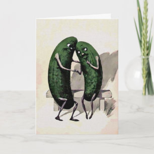 Vintage Pickles Valentinstag Card Feiertagskarte