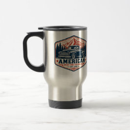 Vintage-Pickup-Truck Amerikanisch Gebaut Für Die W Reisebecher