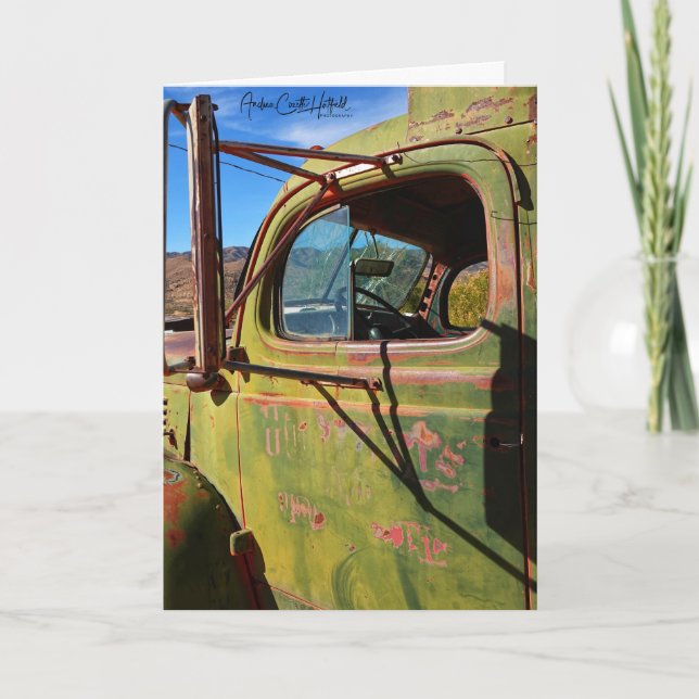 Vintage-Pickup-Truck Karte (Vorderseite)