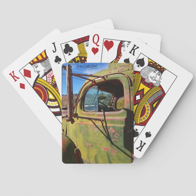 Vintage Pickup-Truck Spielkarten (Rückseite)
