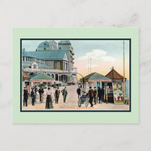 Vintage-Pier-Tore Llandudno Wales Seebad Postkarte