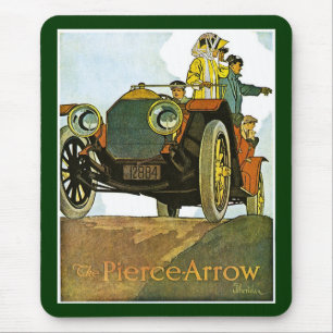 Vintage Pierce-Pfeil Anzeige Mousepad