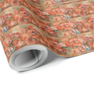 Vintage Pierre Auguste Renoir Blau Rosa Anemonen W Geschenkpapier