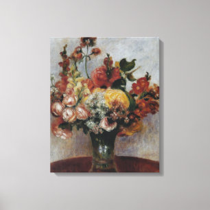 Vintage Pierre Auguste Renoir-Blume in einer Vase Leinwanddruck