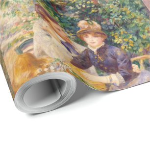 Vintage Pierre Auguste Renoir Im Garten Geschenkpapier