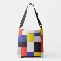 Vintage-Piet-Mondrian-Umhängetasche
