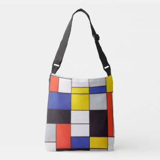 Vintage-Piet-Mondrian-Umhängetasche Tragetaschen Mit Langen Trägern