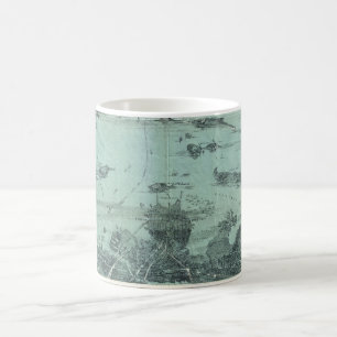 Vintage-Piktogrammkarte des Boston Harbor (1897) Kaffeetasse