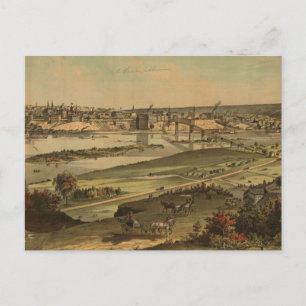 Vintage-Piktogrammkarte von St. Paul Minnesota (18 Postkarte