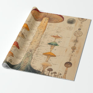 Vintage-Pilz-Botanik-Chart (11) Geschenkpapier