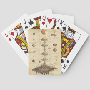 Vintage Pilz-Botanikkarte (12) Spielkarten