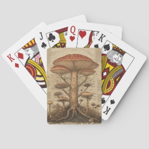 Vintage Pilz-Botanikkarte (9) Spielkarten