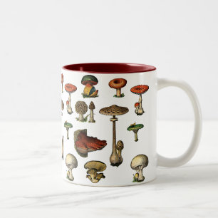 Vintage-Pilze-Tasse Zweifarbige Tasse