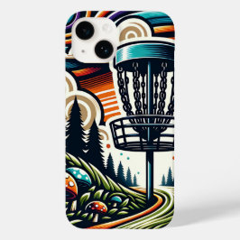 Vintage Pilze und Golfplatz Disc Art Case-Mate iPhone 14 Hülle