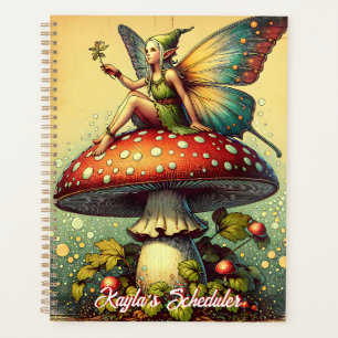 Vintage Pilze und Pilze Personalisiert Planer