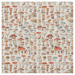 Vintage Pilzfungus-Illustration I Stoff