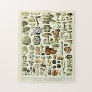 Vintage-Pilzillustrationen von Adolphe Millot Puzzle