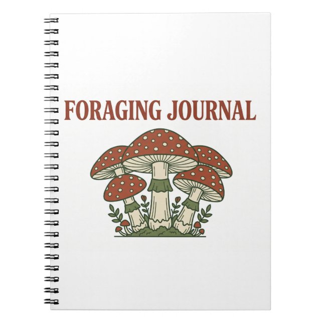 Vintage Pilzjournal  Notizblock (Vorderseite)
