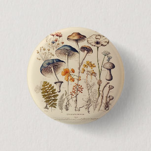 Vintage-Pilzkundler Button