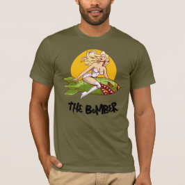 Vintage Pin-Up Bomber Nose Art Golf Dad The Bomber T-Shirt