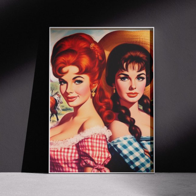 Vintage Pin-ups von Bauernmädchen Poster (Von Creator hochgeladen)