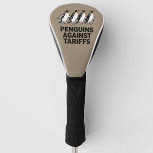 Vintage Pinguine protestieren gegen Zölle Lustig Golf Headcover