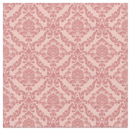 Vintage Pink Damask Stoff