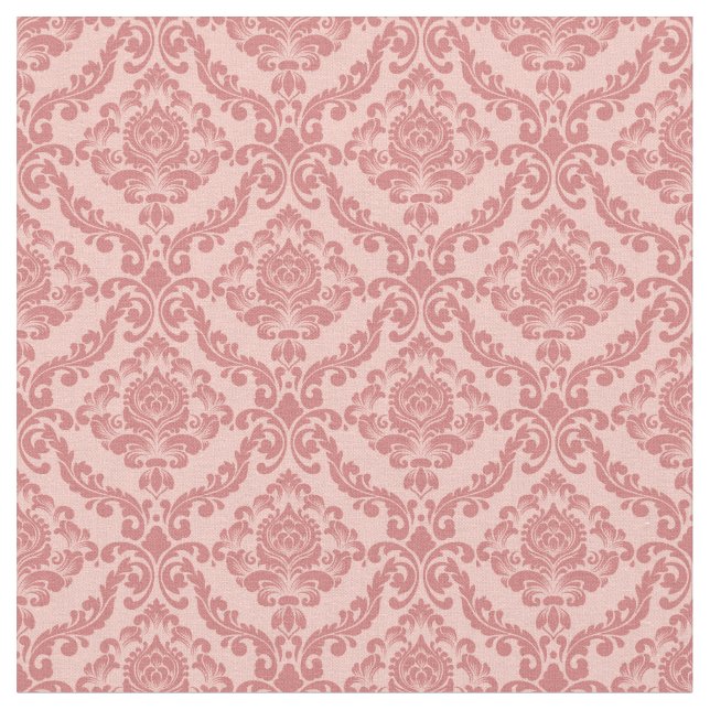 Vintage Pink Damask Stoff (Nahaufnahme)
