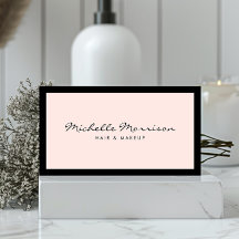 Vintage Pink Makeup und Beauty Business Card