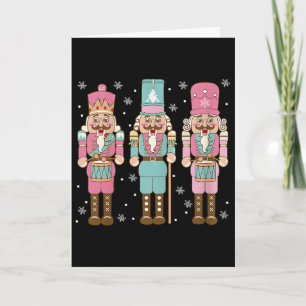Vintage Pink Nussknacker Squad Frauen Mädchen Kind Karte