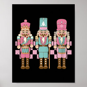 Vintage Pink Nussknacker Squad Frauen Mädchen Kind Poster