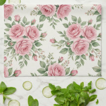 Vintage Pink Watercolor Roses Floral Seamless