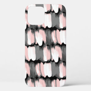 Vintage Pinselstriche, grau-rosa Dekoration. Case-Mate iPhone Hülle
