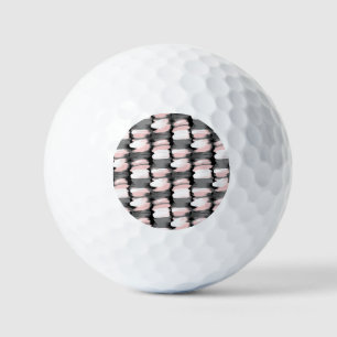 Vintage Pinselstriche, grau-rosa Dekoration. Golfball