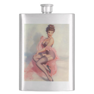 Vintage Pinup Girl Flachmann
