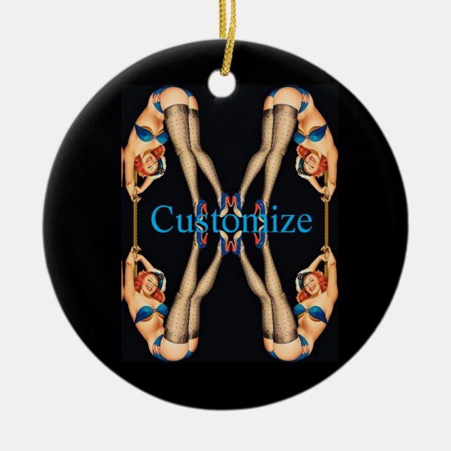 Vintage Pinups Thunder_Cove Keramik Ornament (Vorne)