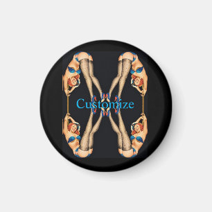 Vintage Pinups Thunder_Cove Magnet