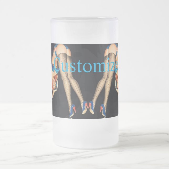 Vintage Pinups Thunder_Cove Mattglas Bierglas (Mittel)