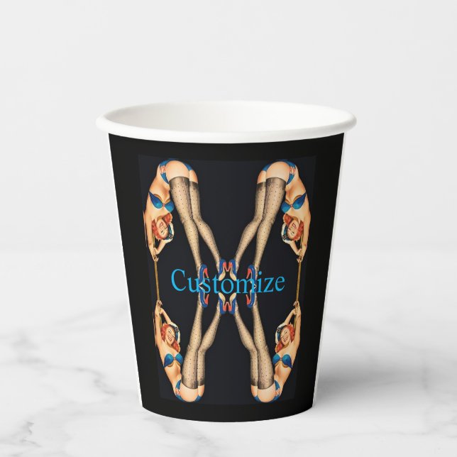 Vintage Pinups Thunder_Cove Pappbecher (Vorderseite)