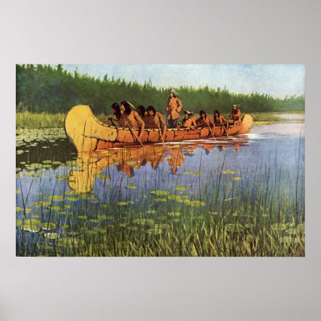 Vintage Pioniere, große Forscher von Remington Poster (Vorne)