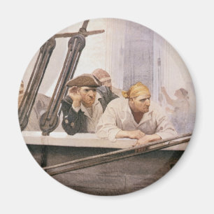 Vintage-Piraten-Brig Covenant im Nebel von NC Wyet Magnet