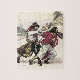 Vintage Piraten, Duel bis zum Tod am Strand Puzzle