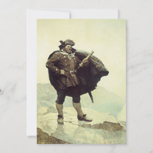Vintage-Piraten, Kapitän Bill Bones von NC Wyeth