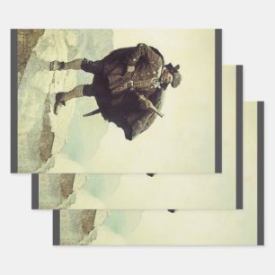 Vintage-Piraten, Kapitän Bill Bones von NC Wyeth Geschenkpapier Set