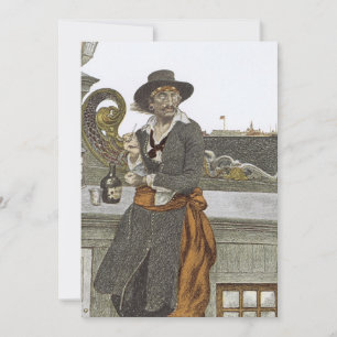 Vintage-Piraten, Kidd auf dem Deck der Adventure G